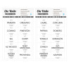 Etiquetas condimentos blancas